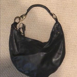 Leather Gucci hobo bag